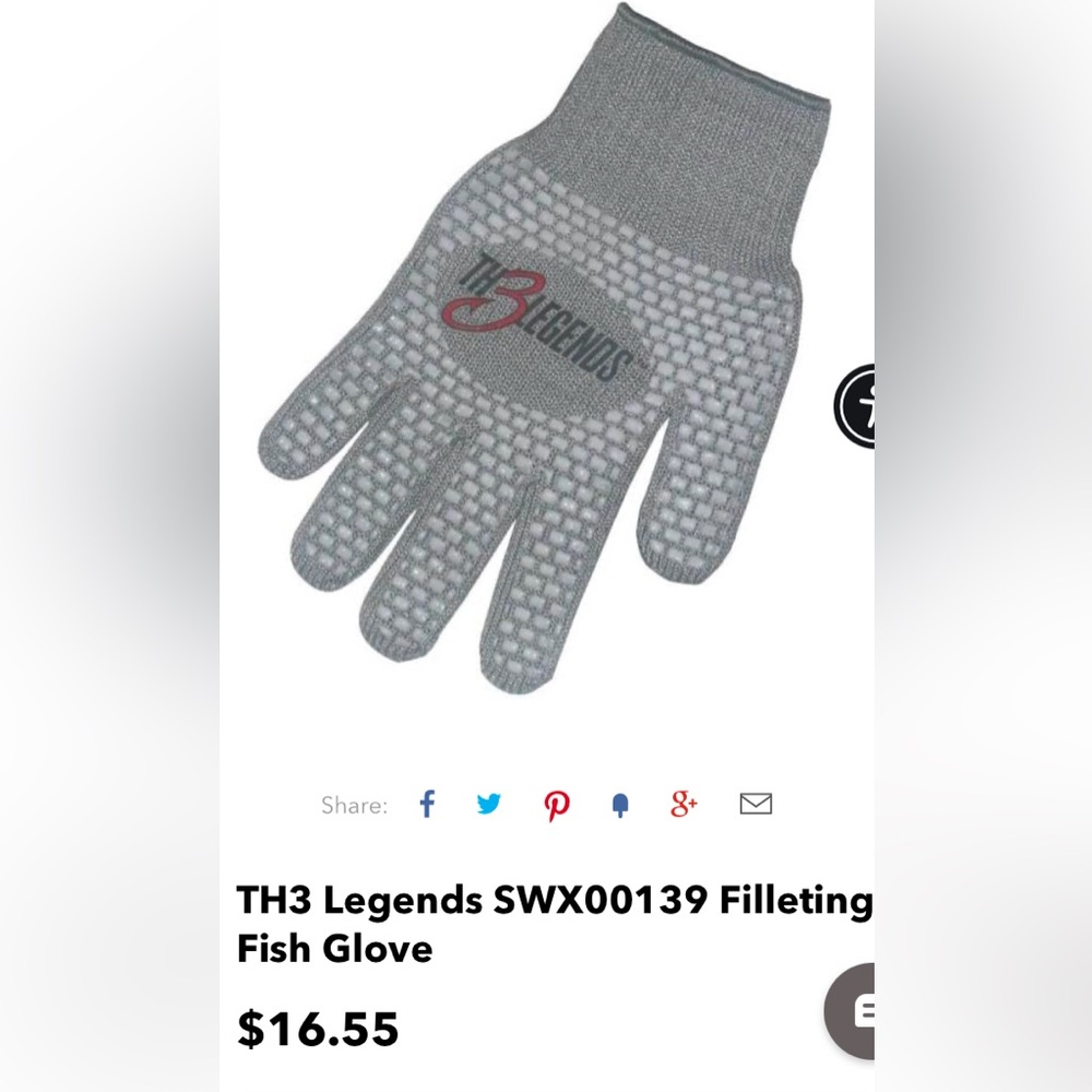The 3 Legends Filet Glove - NWOT, Size Large BOGO 🌻